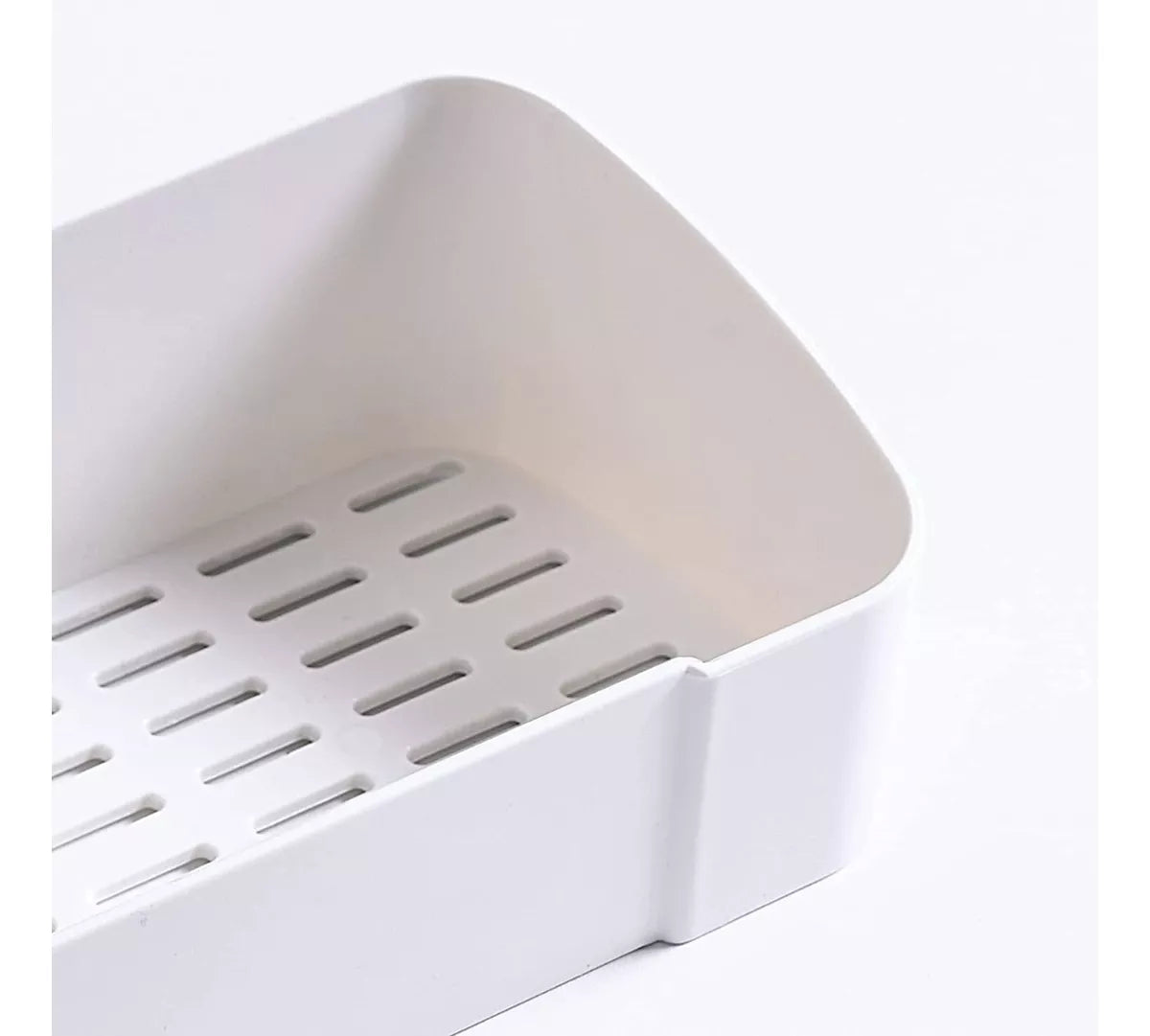 Organizador Ducha Baño Cocina Plastico Adhesivo Con Perchas